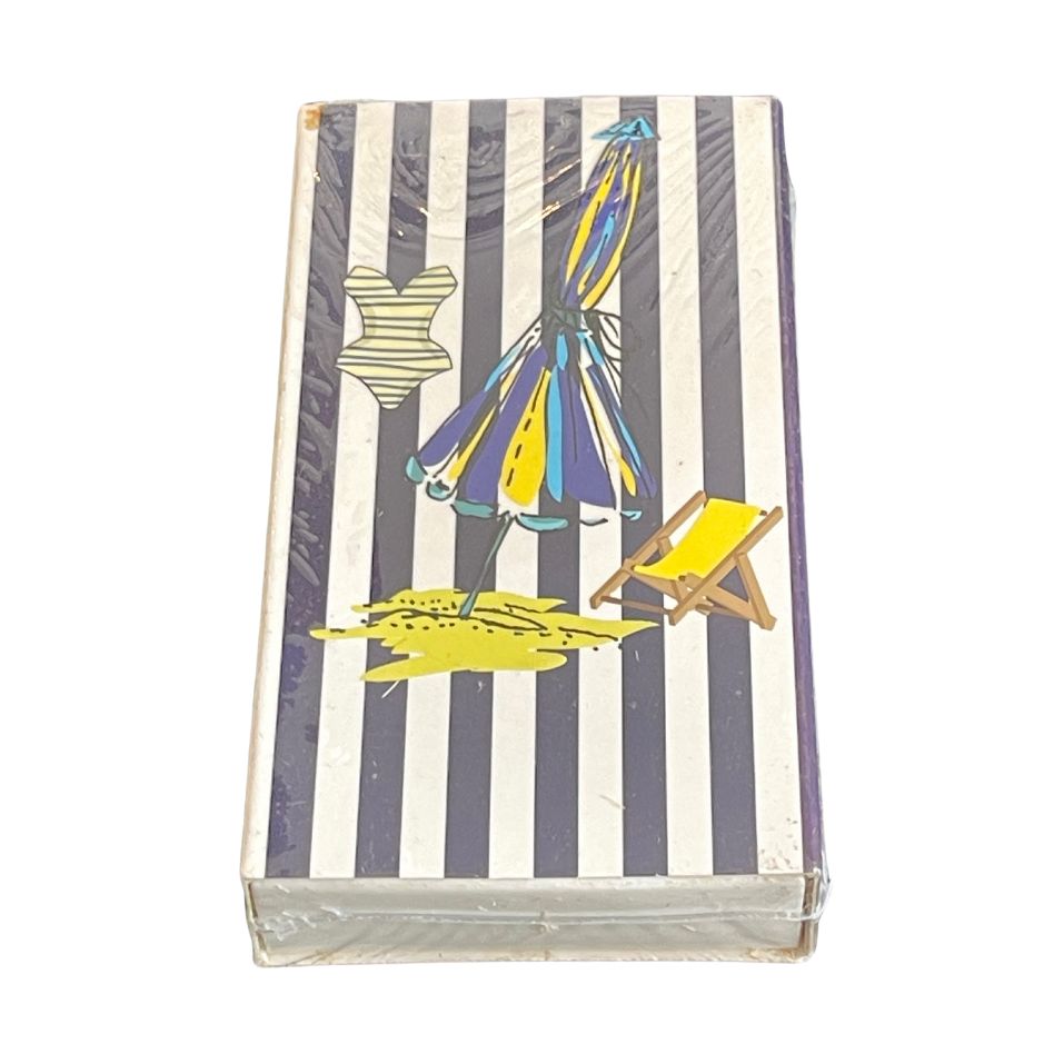 Embossed Matches Beach Striped
