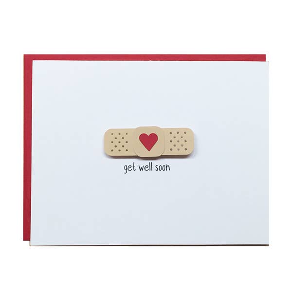 Get Well Soon Bandaid Card - BodyFactory