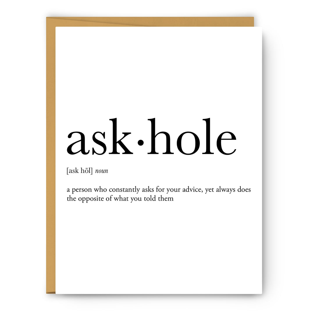 Greeting Card - Askhole