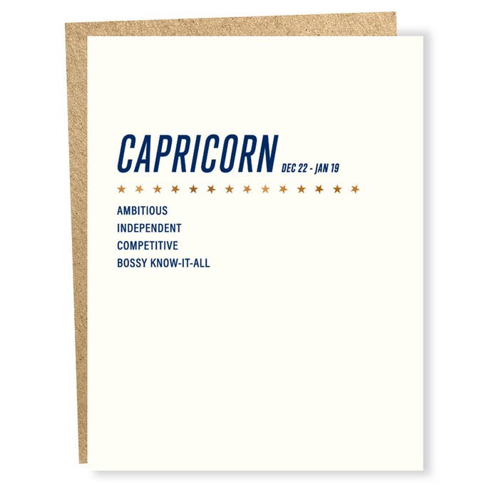 Sign of the Times - Capricorn - BodyFactory