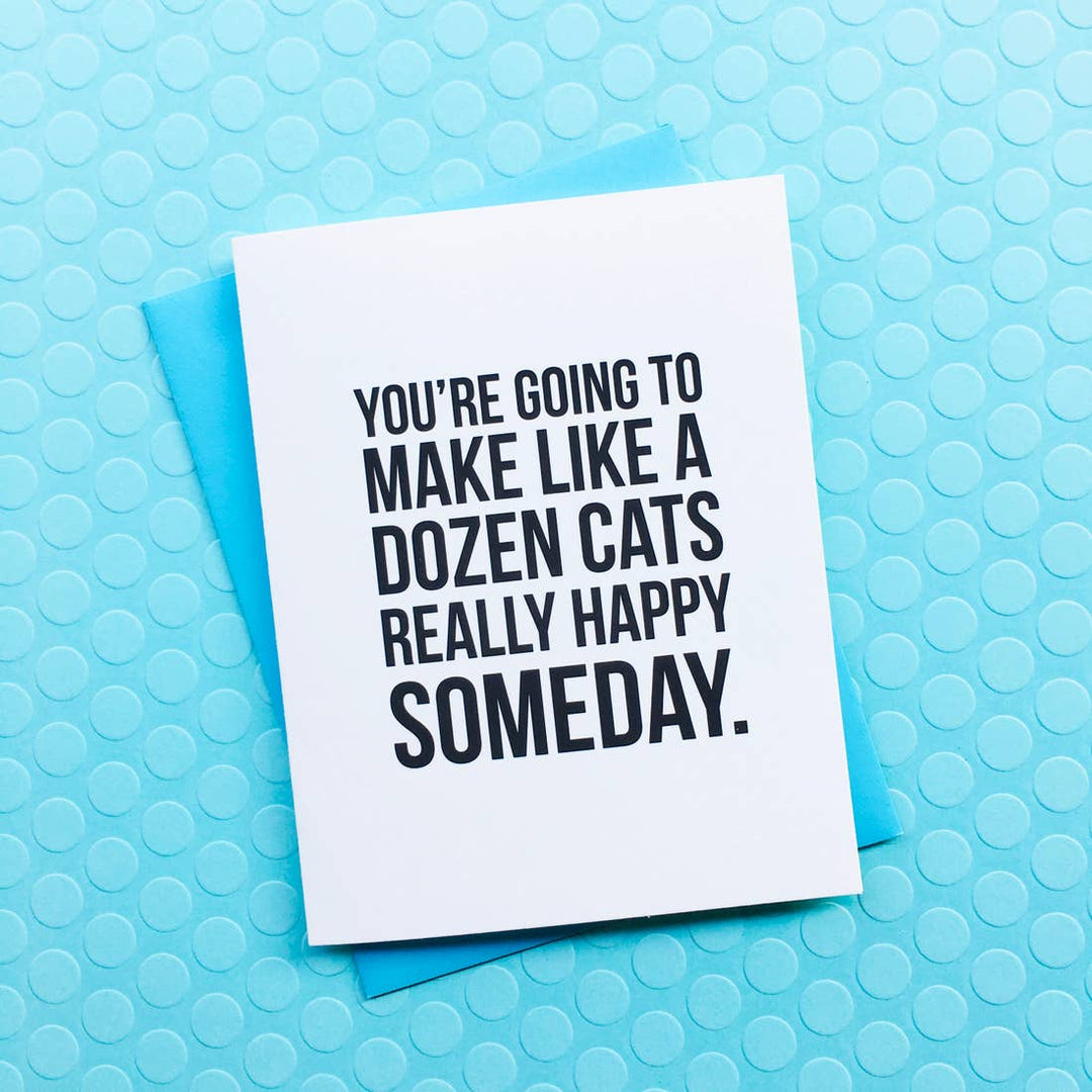 A Dozen Cats Card - BodyFactory