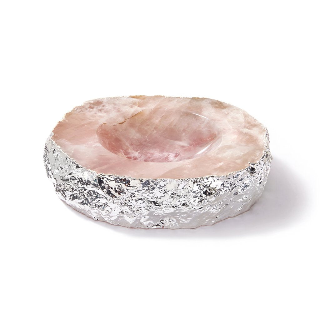 Casca Bowl Rose Quartz Silver - BodyFactory