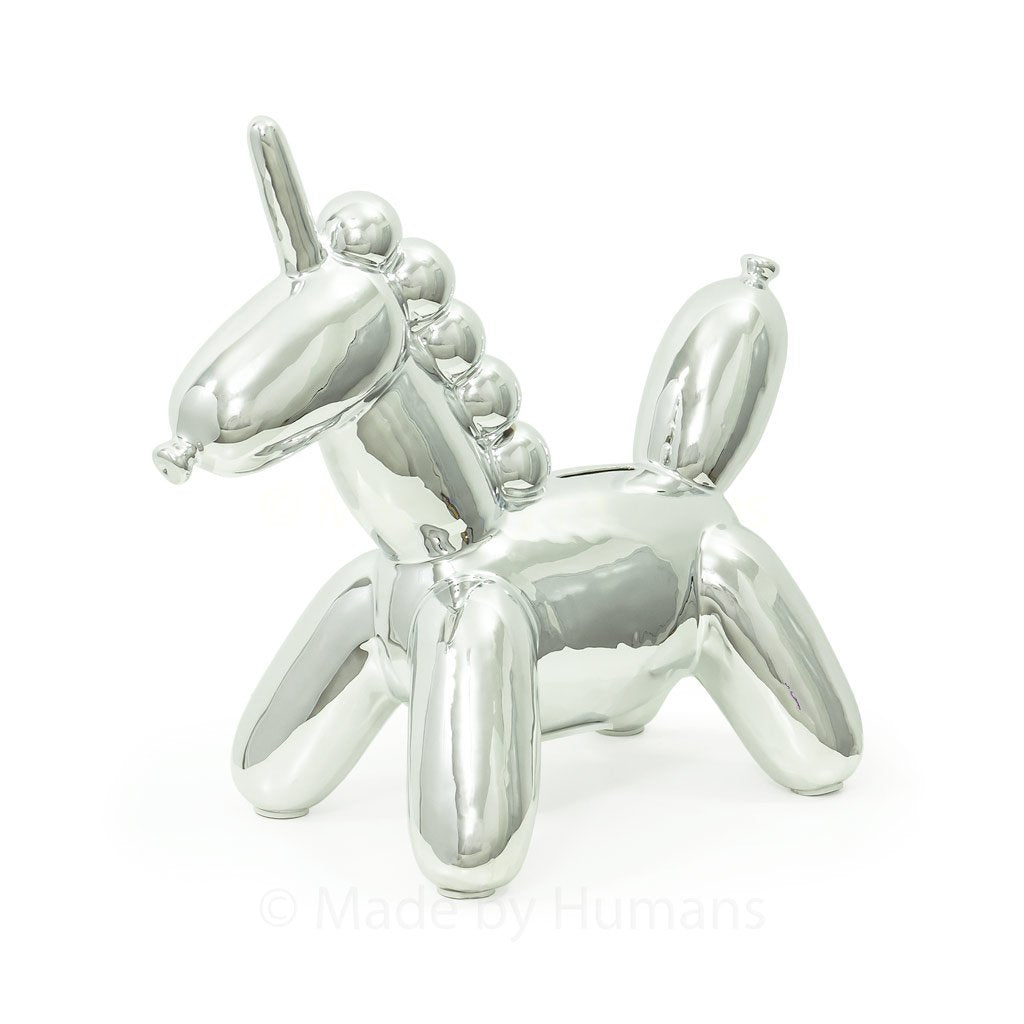 Balloon Bank Unicorn Silver - BodyFactory