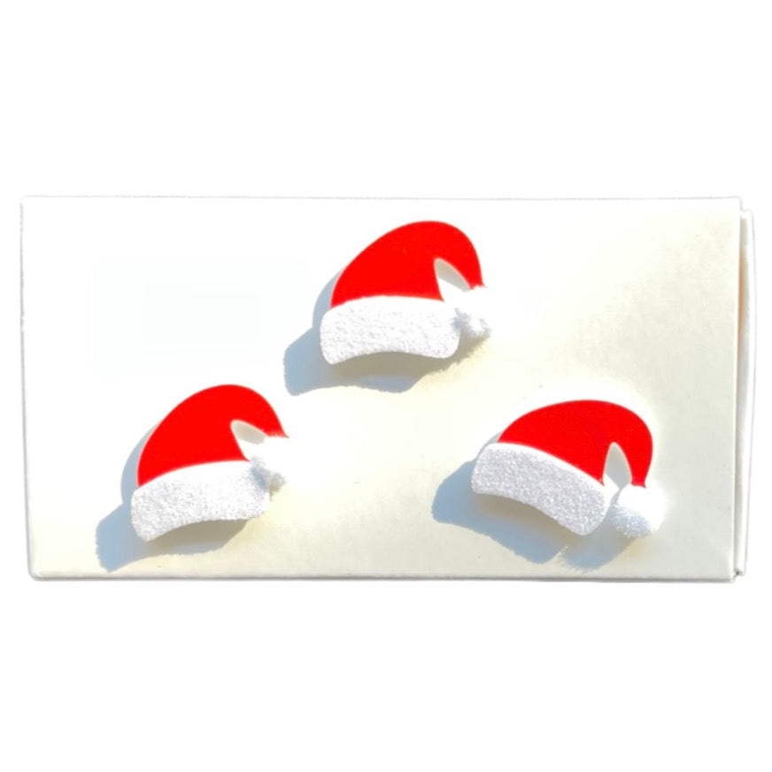 Matches Santa Hats 3D on White