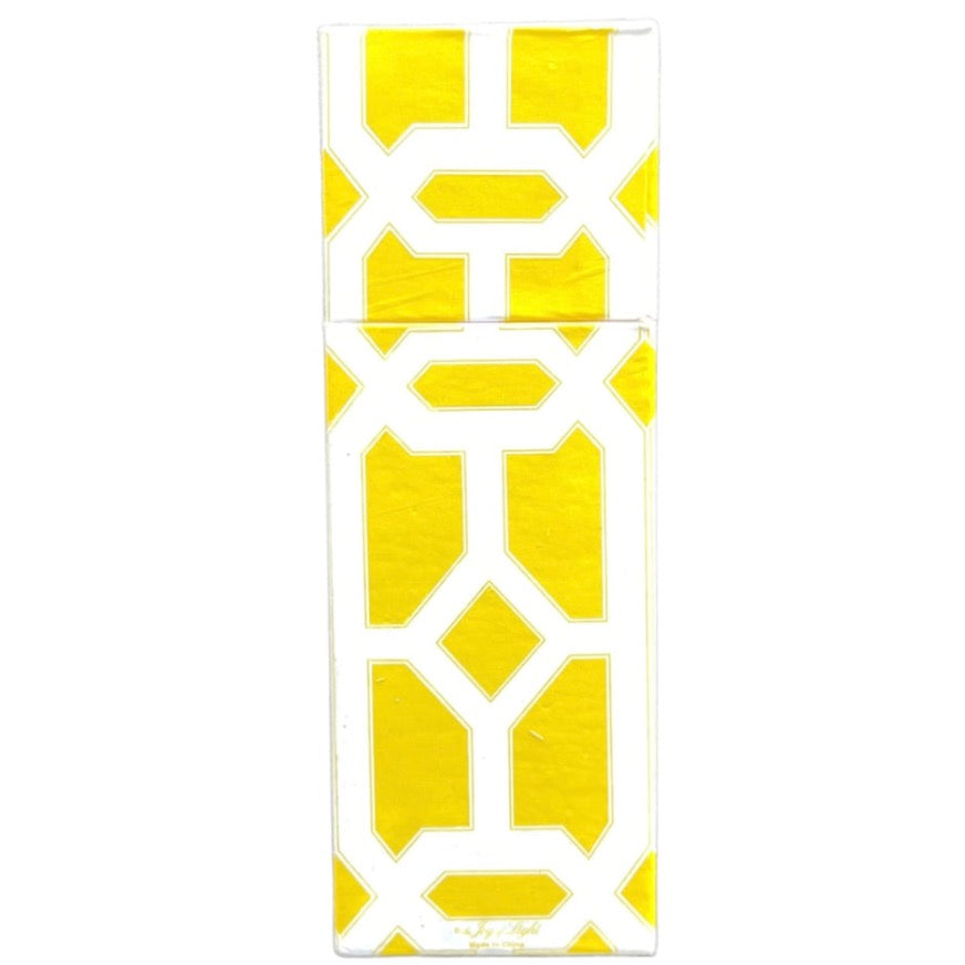 Square Box Matches Yellow