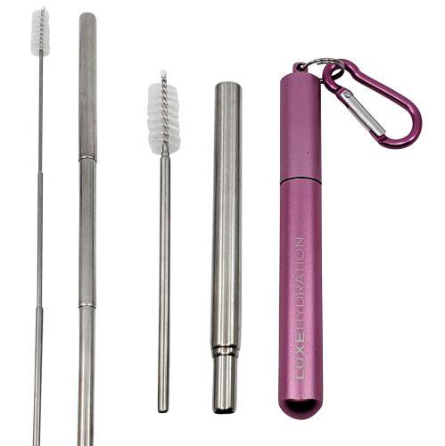 Telescopic Metal Straw Set