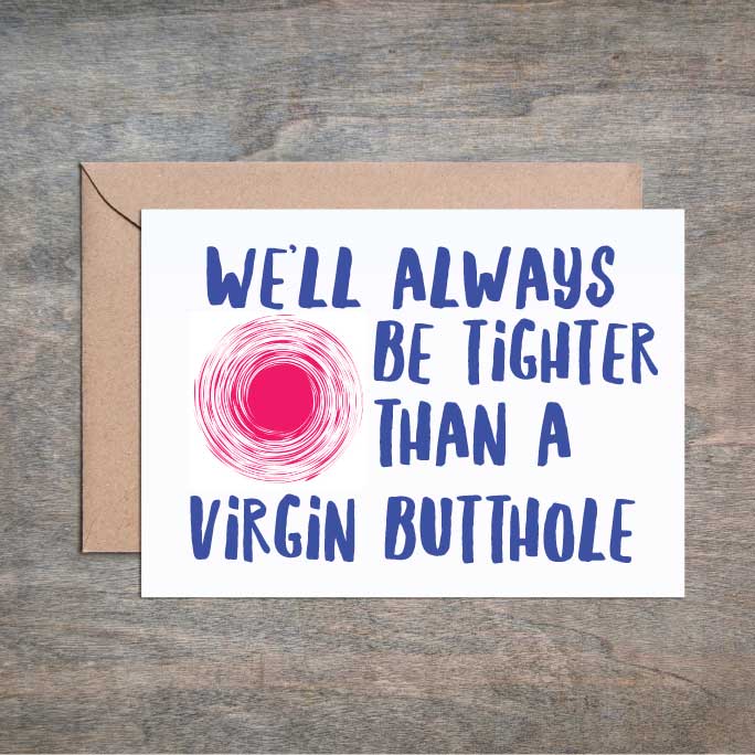 Virgin Butthole Card