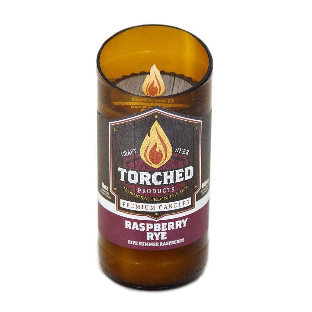 Beer Bottle Candle Raspberry Rye - BodyFactory
