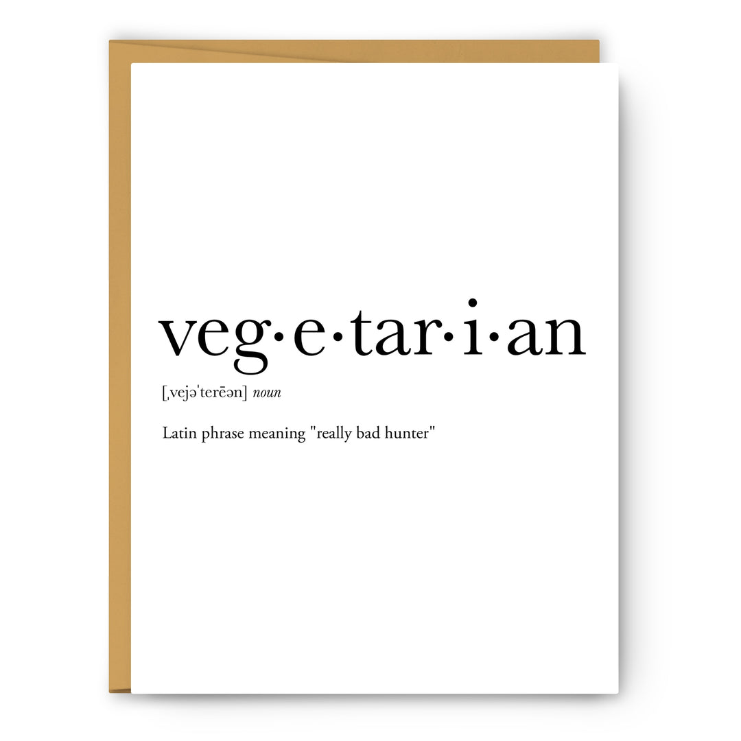 Greeting Card - Vegetarian