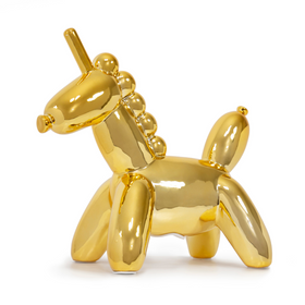 Balloon Bank Unicorn Gold