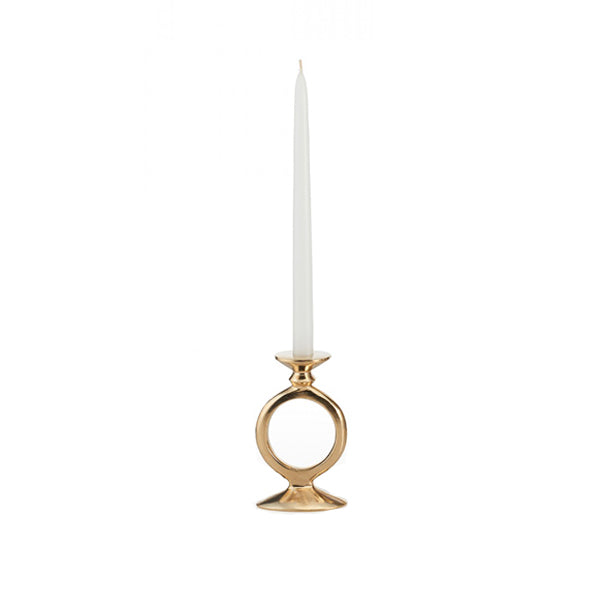O Candle Holder Gold Small - BodyFactory