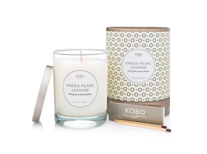 Soy Candle Green Pearl Jasmine - BodyFactory
