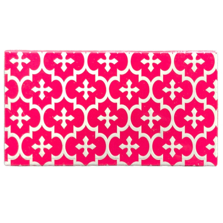 Embossed Matches Moroccan Pink